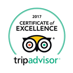 Trip Advisor - Certificate of Excellence 2016-2017