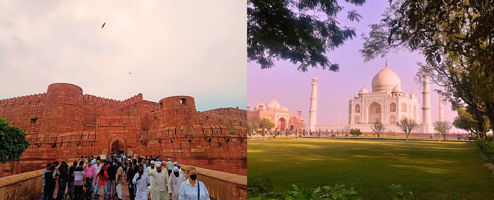 Jaisalmer Fort, Mehrangarh Fort in Jodhpur und Amer Fort bei Jaipur, Rajasthan.