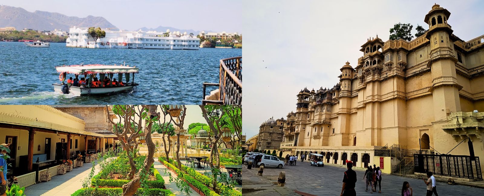 Jaisalmer Fort, Mehrangarh Fort in Jodhpur und Amer Fort bei Jaipur, Rajasthan.