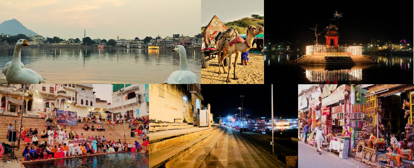 Jaisalmer Fort, Mehrangarh Fort in Jodhpur und Amer Fort bei Jaipur, Rajasthan.