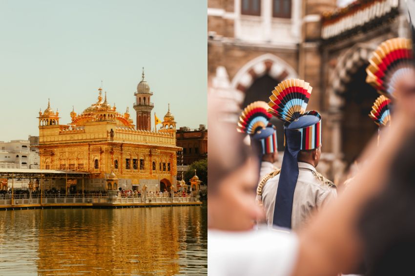 Sehenswürdigkeiten in Delhi, Agra, Amritsar und Jaipur, Indien.